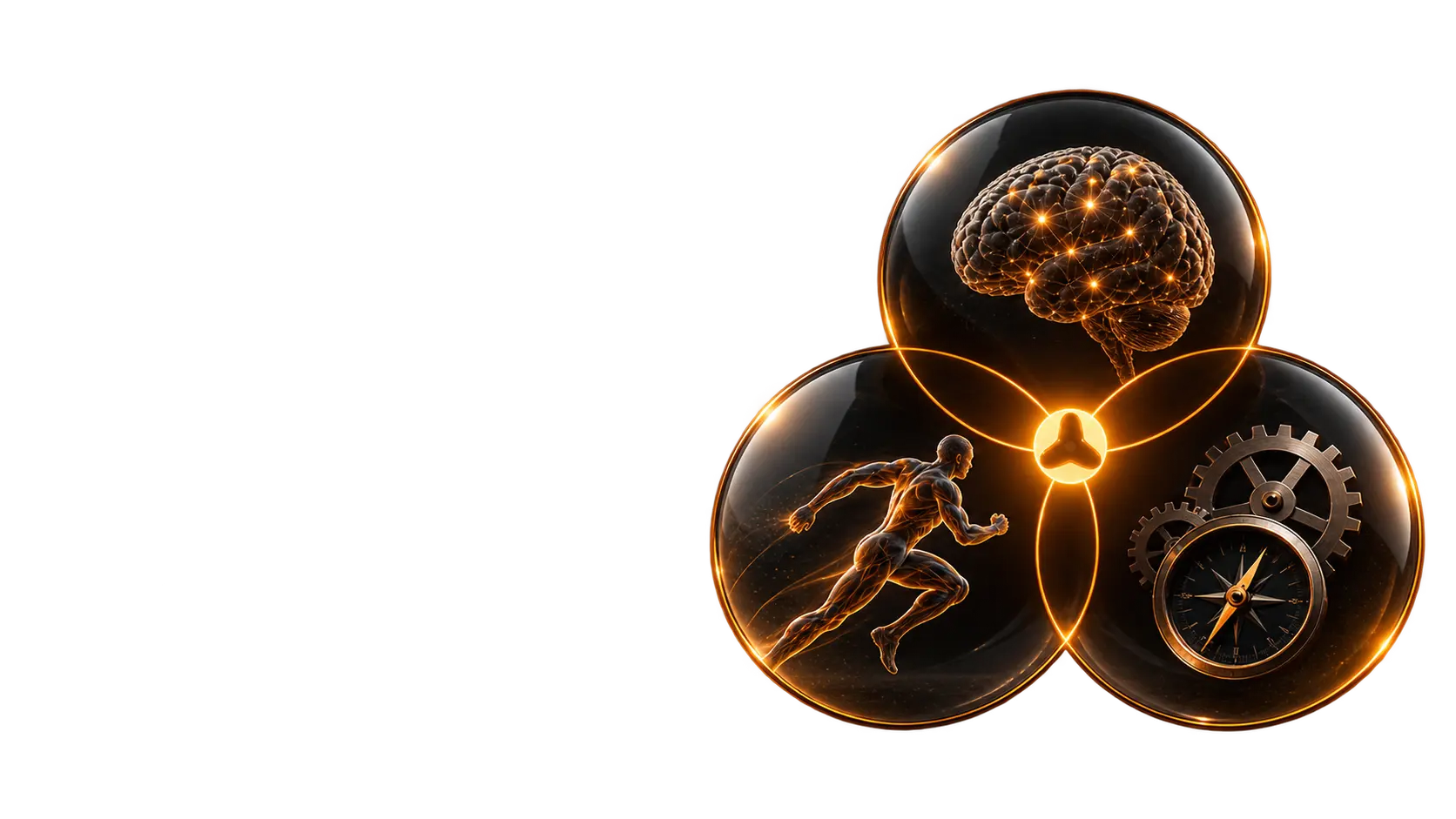 Abstrakte Darstellung der Bereiche Mind, Body und Systems